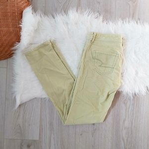 American Eagle Lime Green Corduroy pants